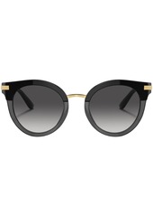 Dolce & Gabbana round-frame gradient-tinted sunglasses