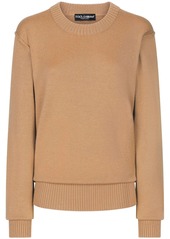 Dolce & Gabbana round-neck drop-shoulder jumper