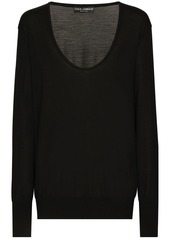 Dolce & Gabbana round-neck virgin-wool jumper