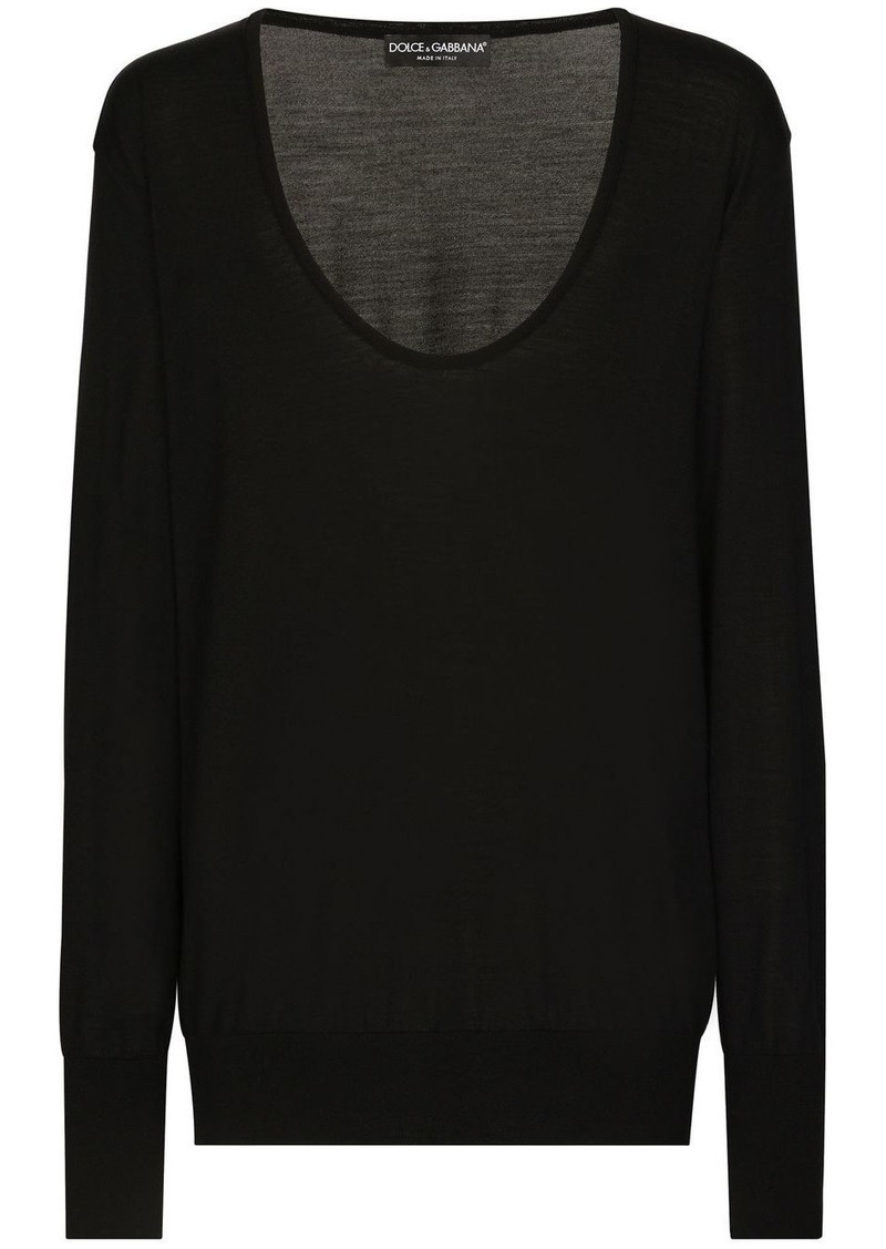 Dolce & Gabbana round-neck virgin-wool jumper