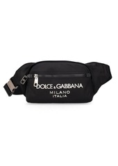 Dolce & Gabbana Rubberized Logo Nylon Belt Bag