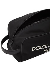 Dolce & Gabbana Rubberized Logo Nylon Toiletry Bag