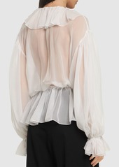 Dolce & Gabbana Ruffled Silk Shirt