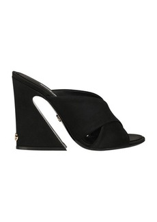 Dolce & Gabbana Satin mules with geometric heel