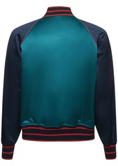 Dolce & Gabbana Satin Sports Bomber Jacket
