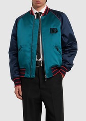 Dolce & Gabbana Satin Sports Bomber Jacket