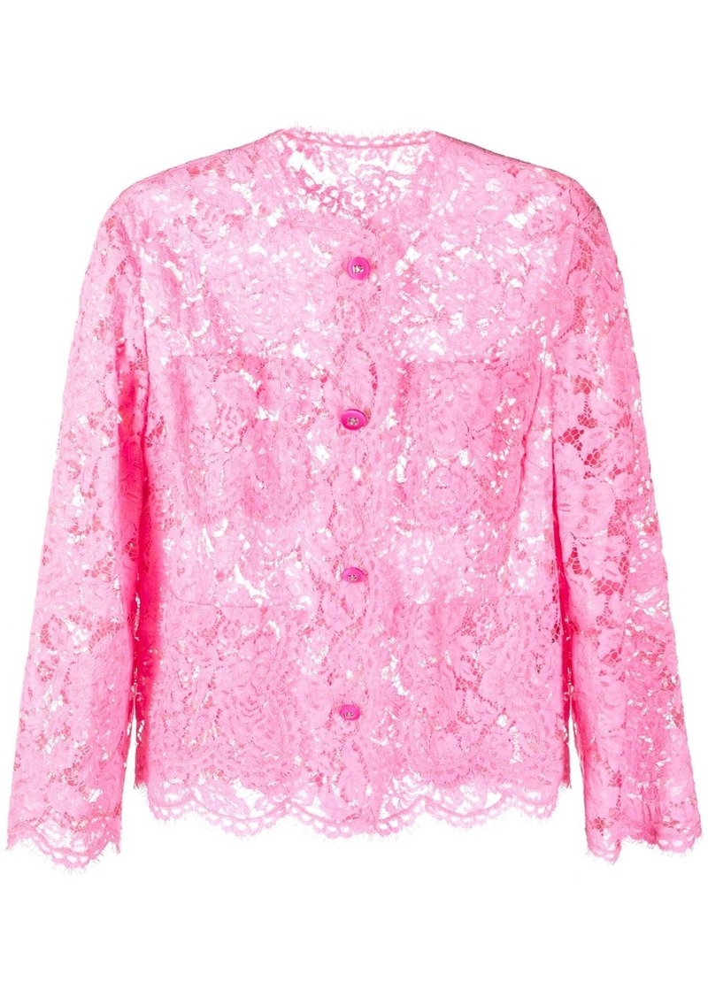 Dolce & Gabbana scalloped lace jacket