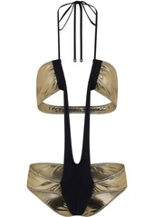 Dolce & Gabbana plunge-neck cut-out swimsuit