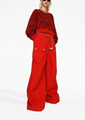 Dolce & Gabbana semi-sheer leopard-print jumper
