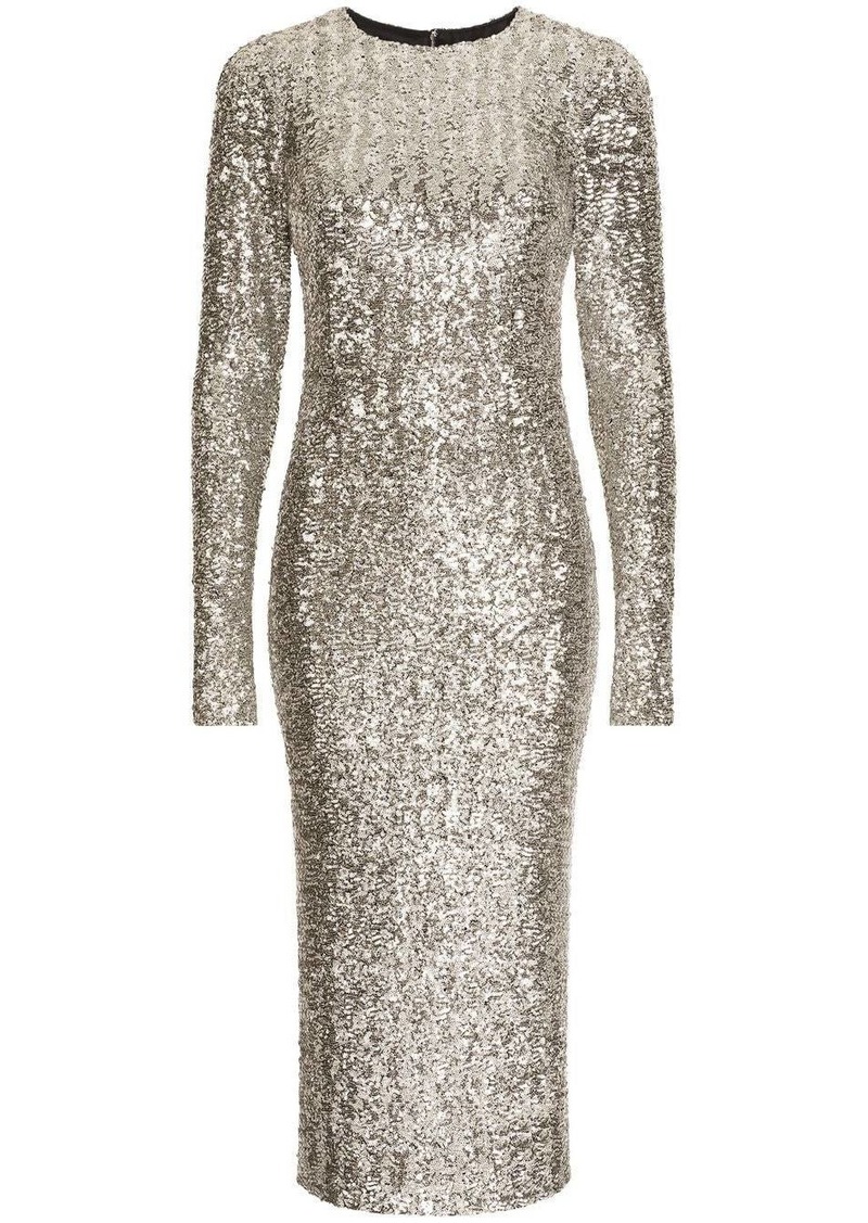 Dolce & Gabbana sequin-embellished midi dress