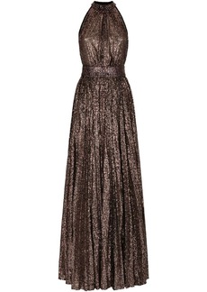 Dolce & Gabbana sequin-embellished halterneck gown