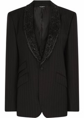Dolce & Gabbana pinstriped single-breasted blazer
