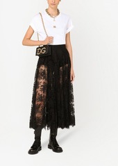 Dolce & Gabbana sheer lace midi skirt