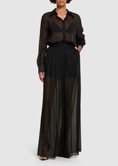 Dolce & Gabbana Sheer Silk Chiffon Shirt