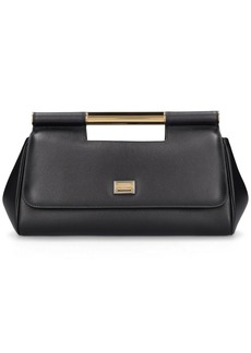 Dolce & Gabbana Sicily Elongated Leather Top Handle Bag