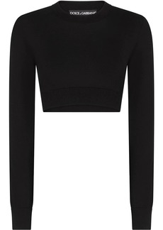 Dolce & Gabbana silk cropped jumper