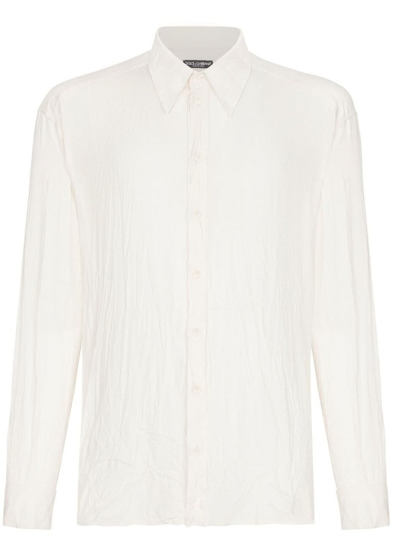 Dolce & Gabbana button-up satin shirt