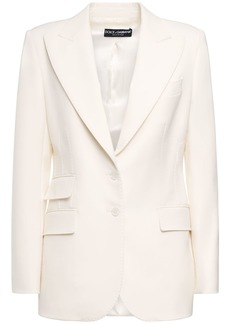 Dolce & Gabbana Single Breast Wool Cady Jacket