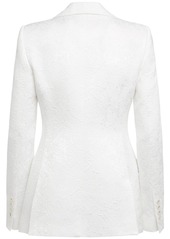 Dolce & Gabbana Single Breasted Cotton Blend Jacket