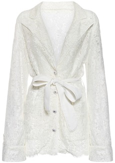 Dolce & Gabbana Single Breasted Lace Jacket