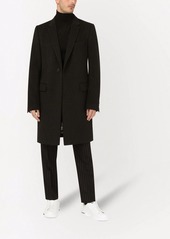 Dolce & Gabbana single-breasted wool-cashmere coat