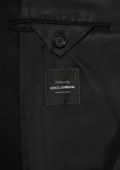 Dolce & Gabbana Single Breasted Wool Coat