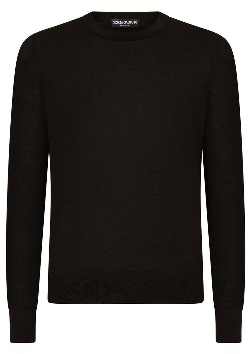 Dolce & Gabbana round-neck cashmere jumper