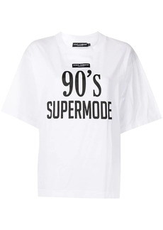 Dolce & Gabbana slogan-print cotton T-shirt