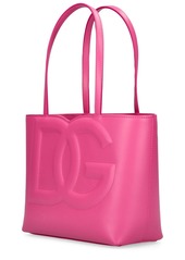 Dolce & Gabbana Small Dg Logo Leather Tote Bag