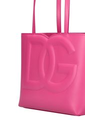 Dolce & Gabbana Small Dg Logo Leather Tote Bag