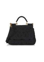 Dolce & Gabbana Small Sicily Cutout Top Handle Bag