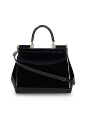 Dolce & Gabbana Small Sicily Leather Top Handle Bag