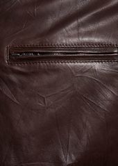 Dolce & Gabbana Smooth Leather Zipped Jacket