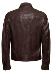 Dolce & Gabbana Smooth Leather Zipped Jacket