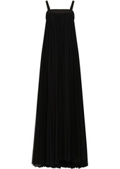 Dolce & Gabbana pleated tulle maxi dress