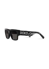 Dolce & Gabbana square-frame logo-print sunglasses