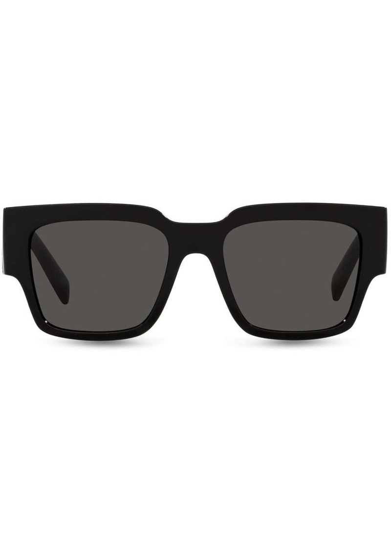 Dolce & Gabbana square-frame logo-print sunglasses