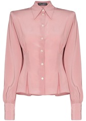 Dolce & Gabbana square-shoulder buttoned shirt