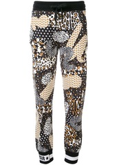 Dolce & Gabbana star and leopard print track trousers