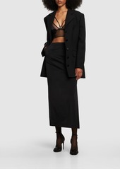 Dolce & Gabbana Stretch Cady Pencil Midi Skirt