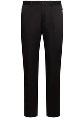 Dolce & Gabbana Stretch Gabardine Flat Front Pants