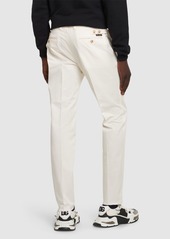 Dolce & Gabbana Stretch Gabardine Flat Front Pants