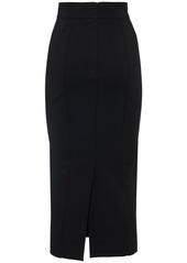 Dolce & Gabbana Stretch Jersey Midi Pencil Skirt