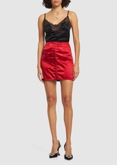 Dolce & Gabbana Stretch Satin Corset Mini Skirt