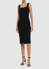 Dolce & Gabbana Stretch Wool Cady Tubino Midi Dress