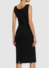 Dolce & Gabbana Stretch Wool Cady Tubino Midi Dress