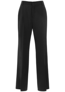 Dolce & Gabbana Stretch Wool High Waist Flared Pants