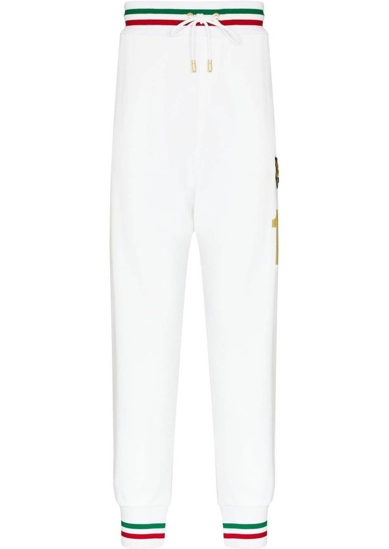 Dolce & Gabbana stripe-trim track pants