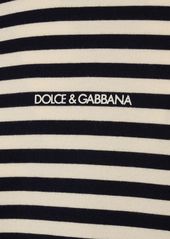 Dolce & Gabbana Striped Cotton Jersey T-shirt