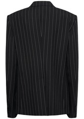 Dolce & Gabbana Striped Wool Single Breasted Blazer